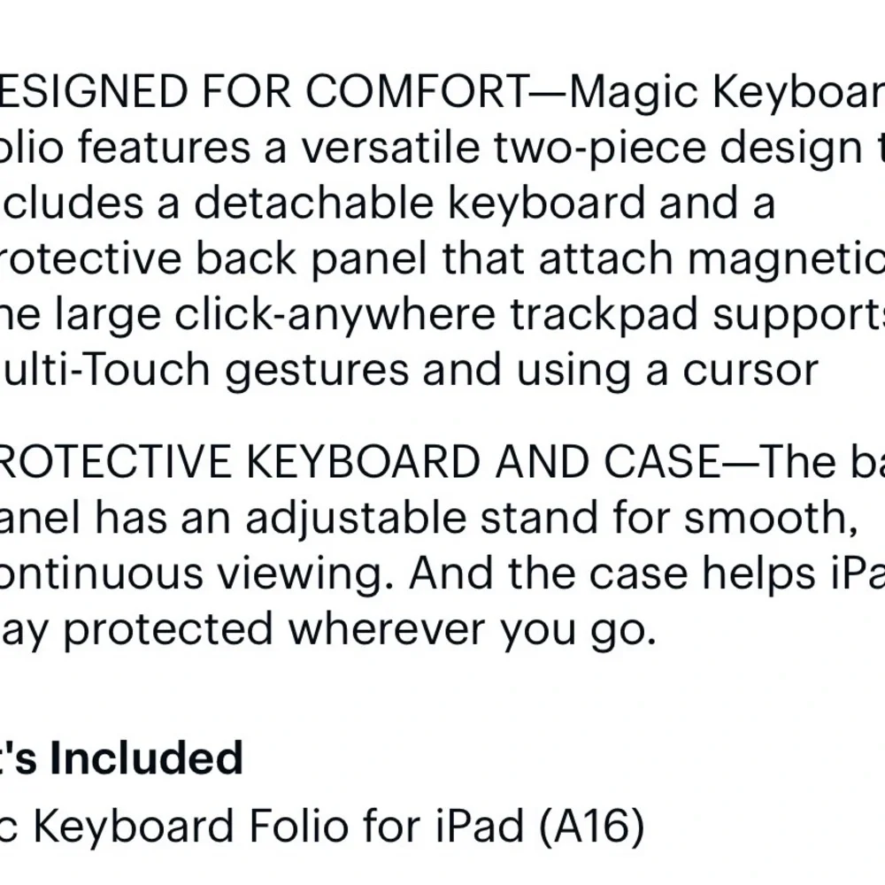 Apple White iPad with White Keyboard Folio